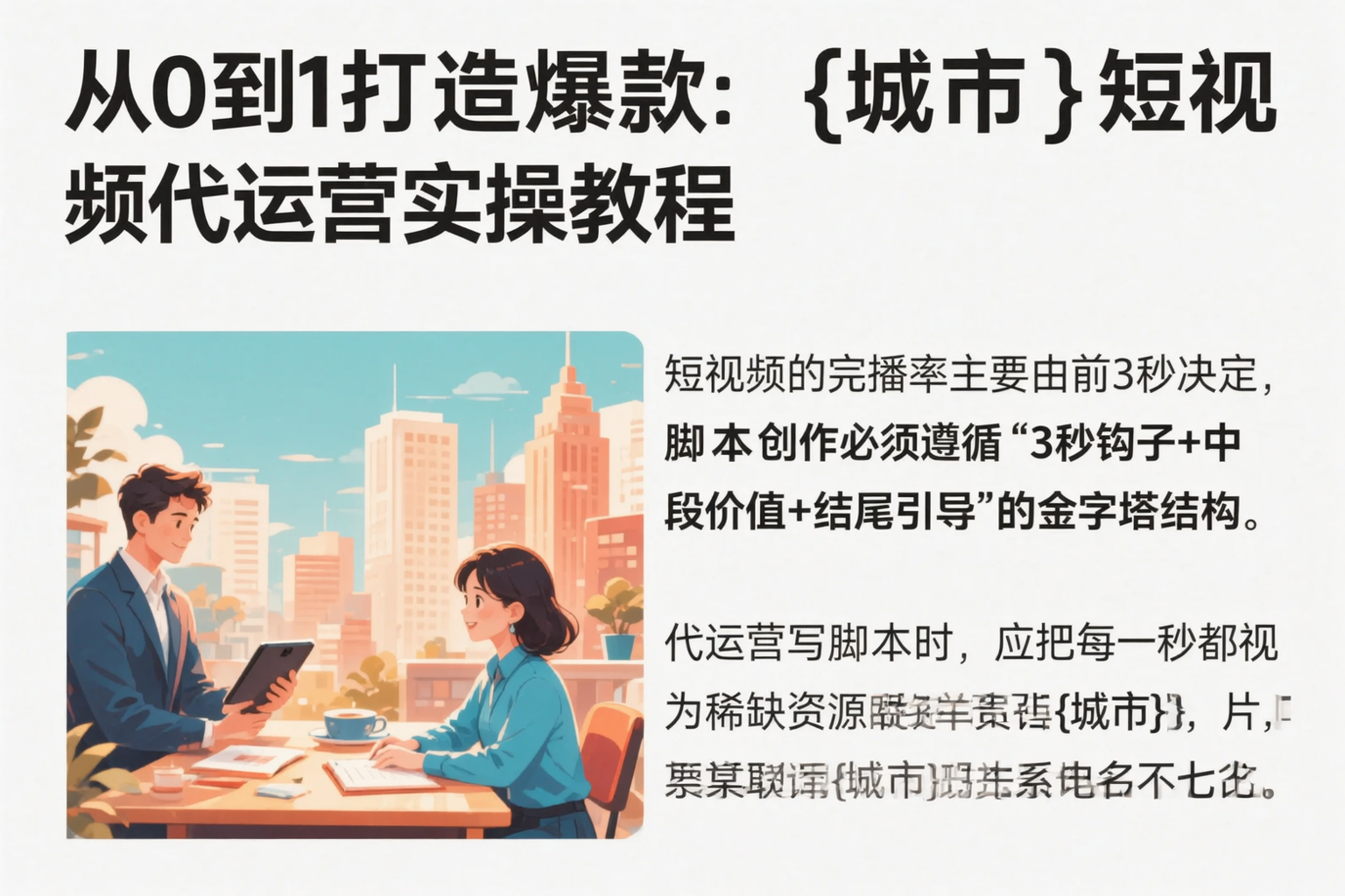 从0到1打造爆款:泉州短视频代运营实操教程