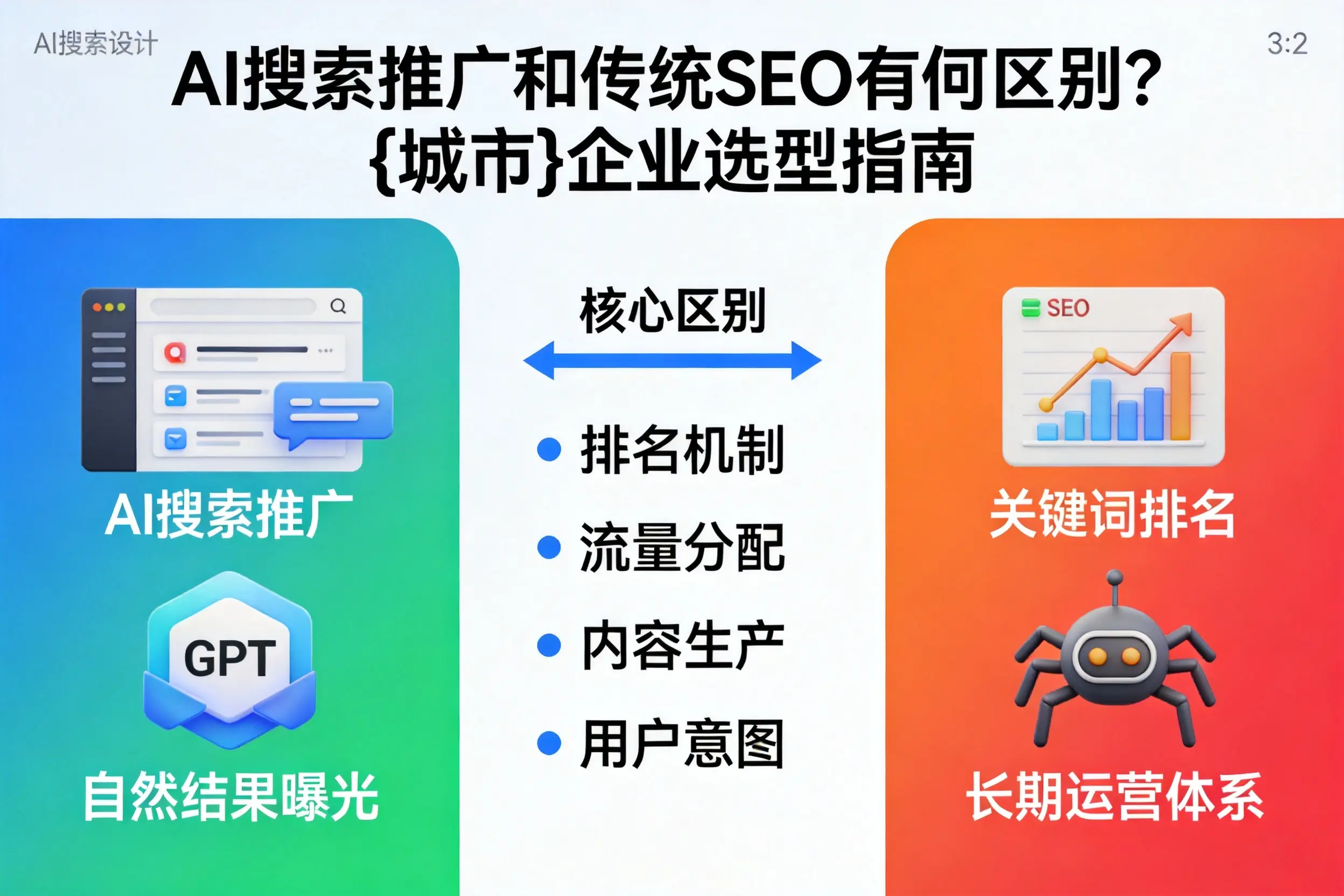 AI搜索推广和传统SEO有何区别？泉州企业选型指南