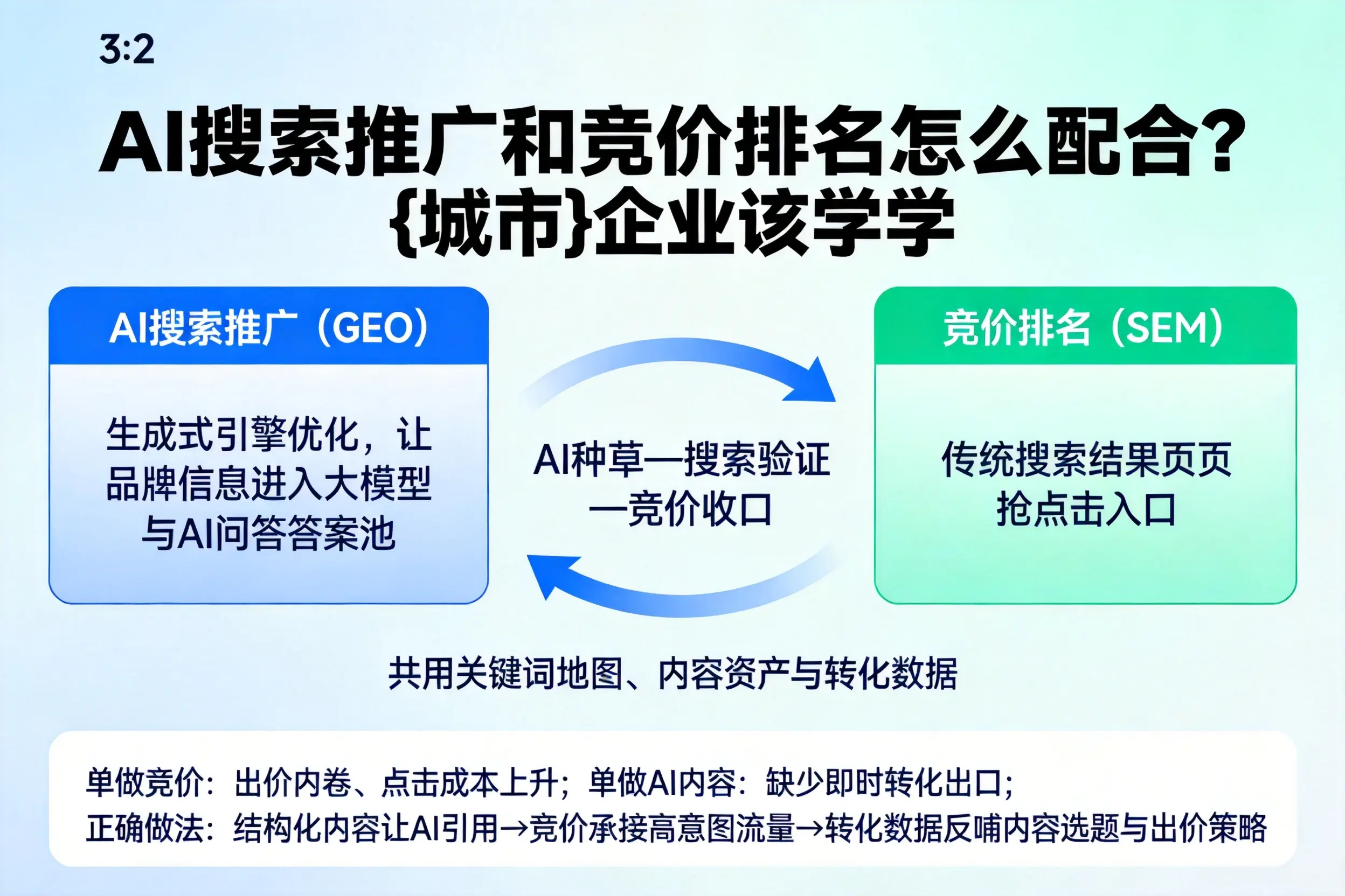 AI搜索推广和竞价排名怎么配合？泉州企业该学学