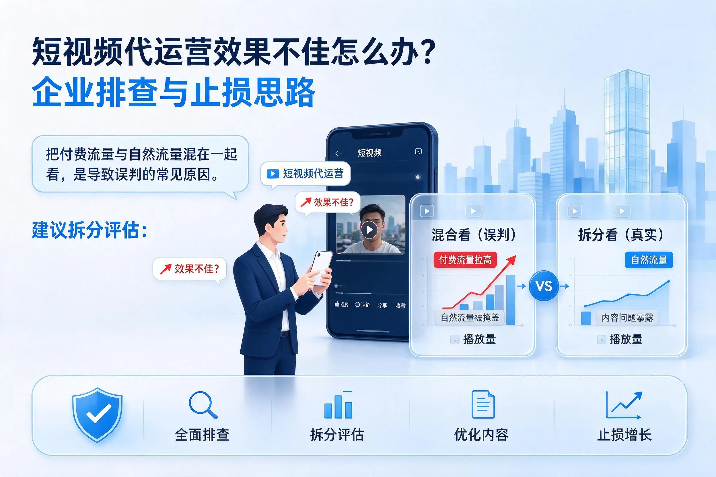 短视频代运营效果不佳怎么办？泉州企业排查与止损思路