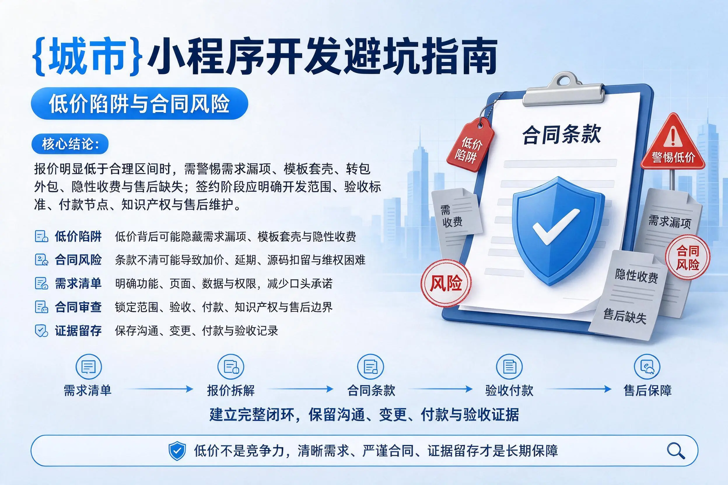 泉州小程序开发避坑指南：低价陷阱与合同风险
