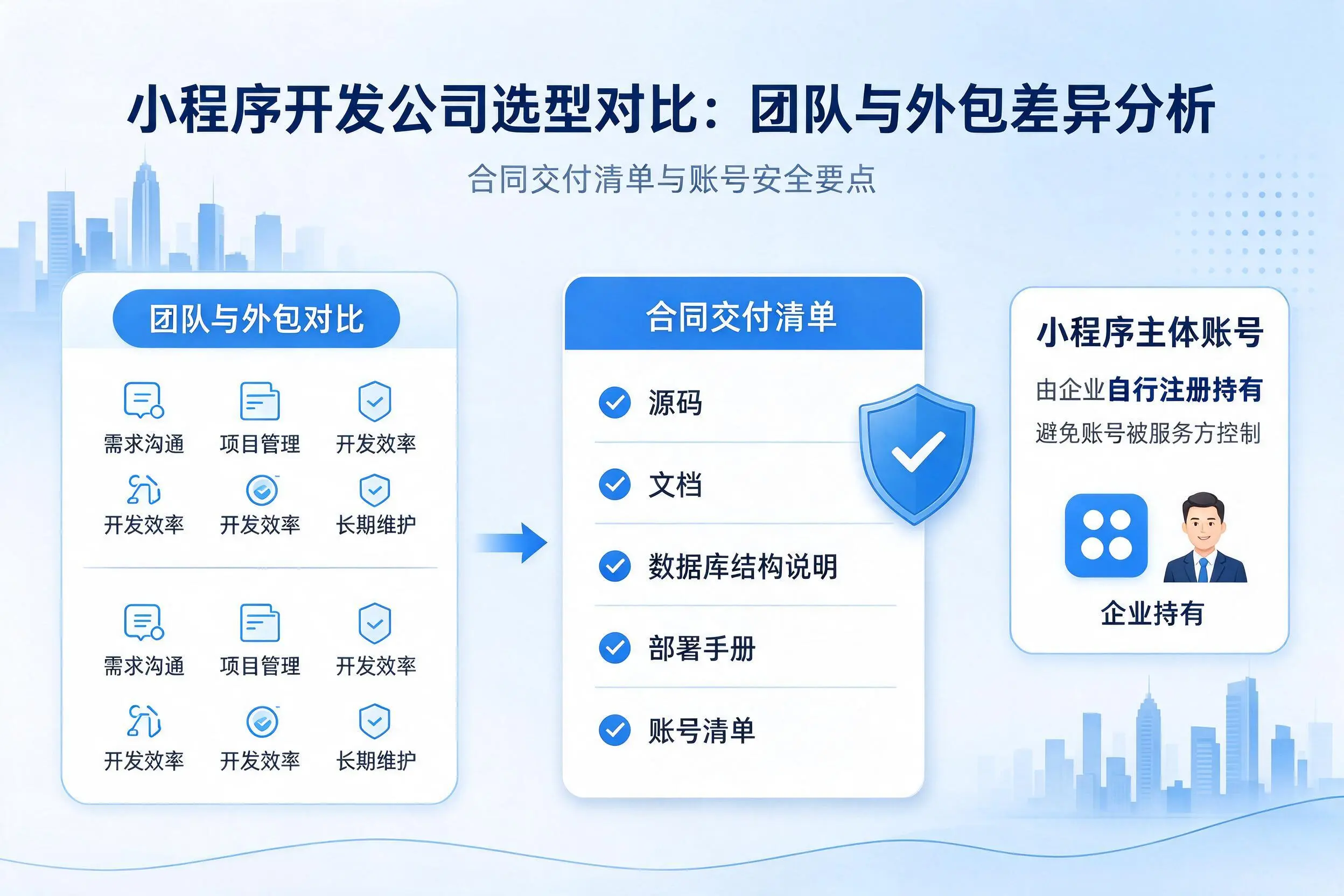 泉州小程序开发公司选型对比：团队与外包差异分析