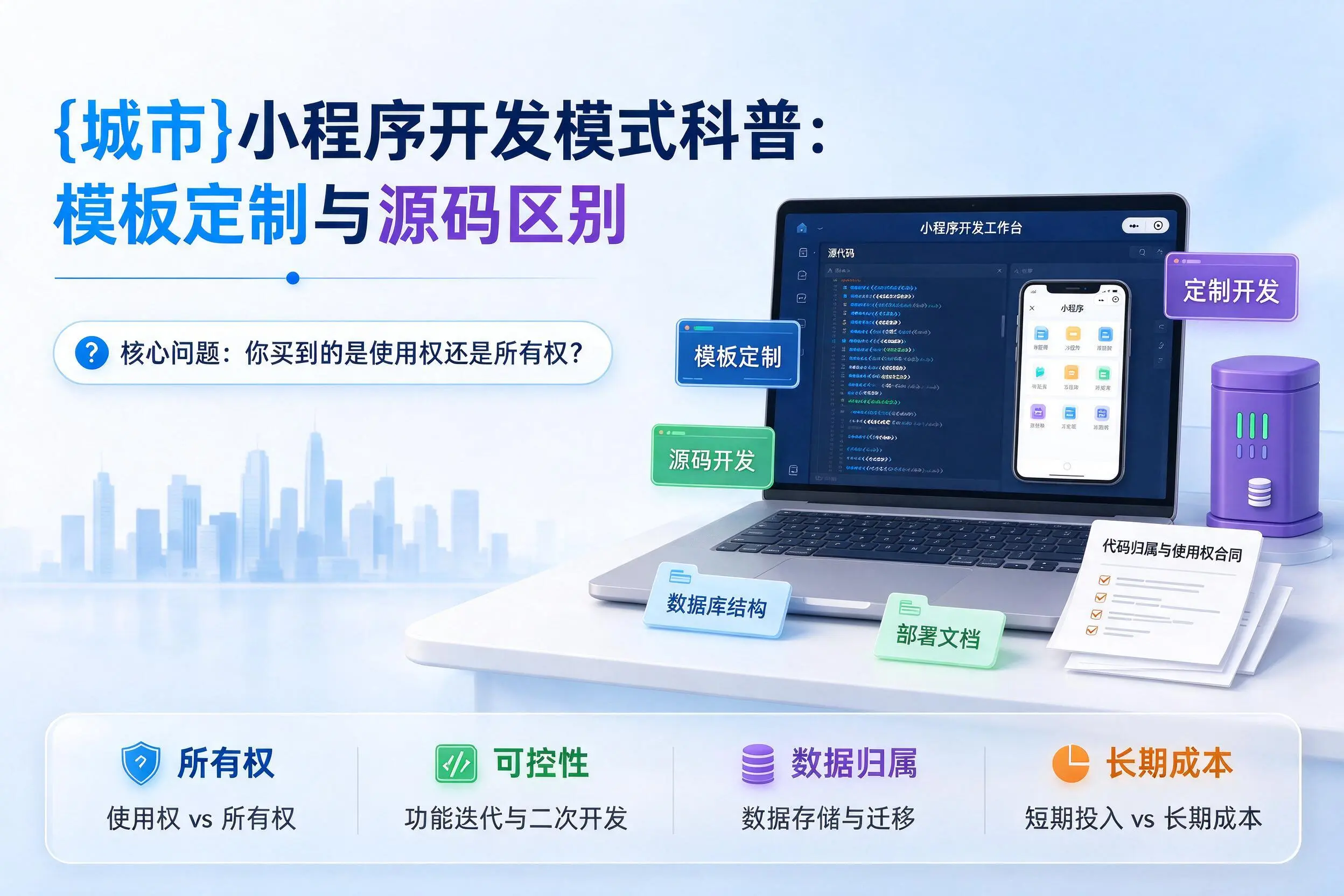 泉州小程序开发模式科普：模板定制与源码区别