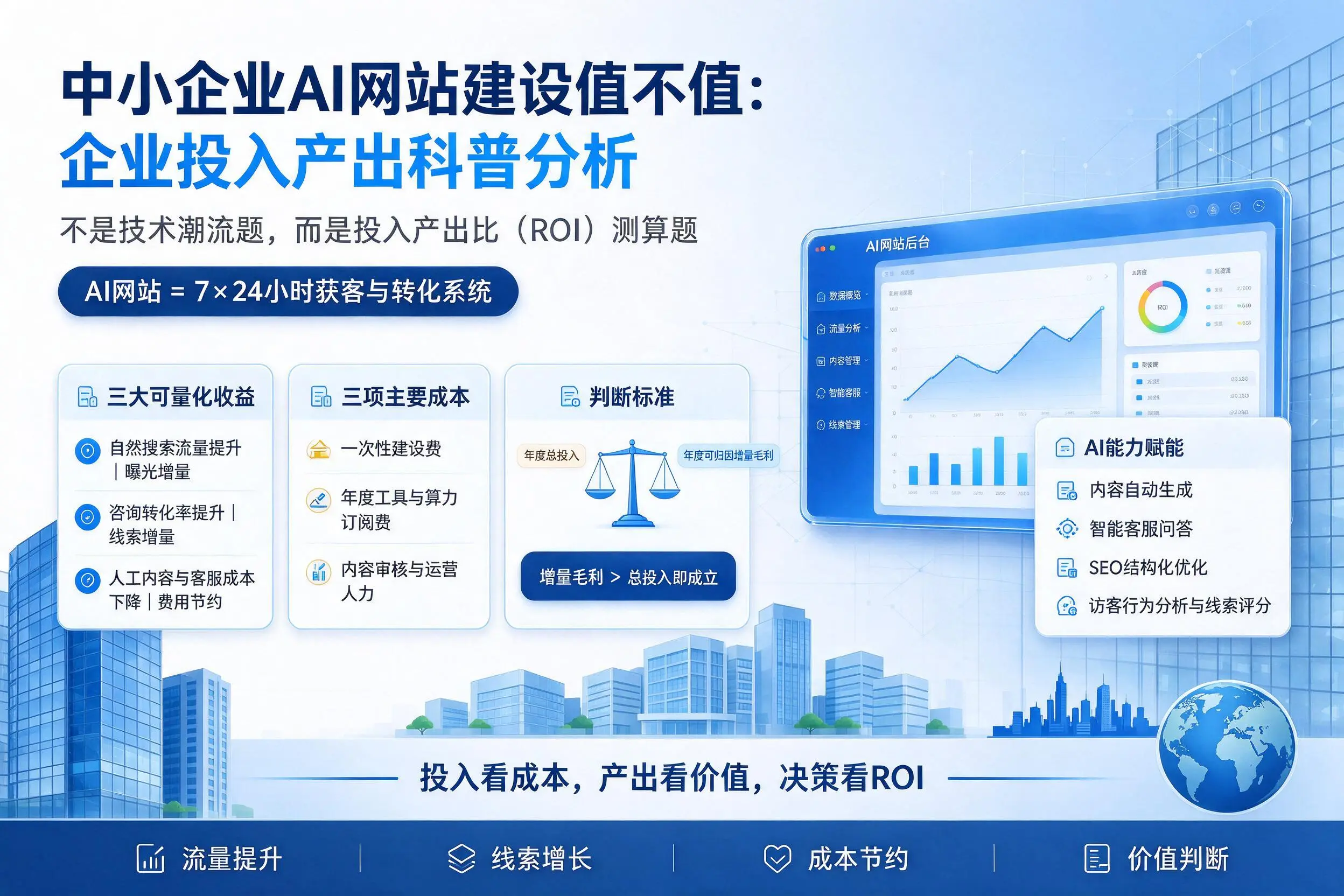 中小企业AI网站建设值不值:泉州企业投入产出科普分析