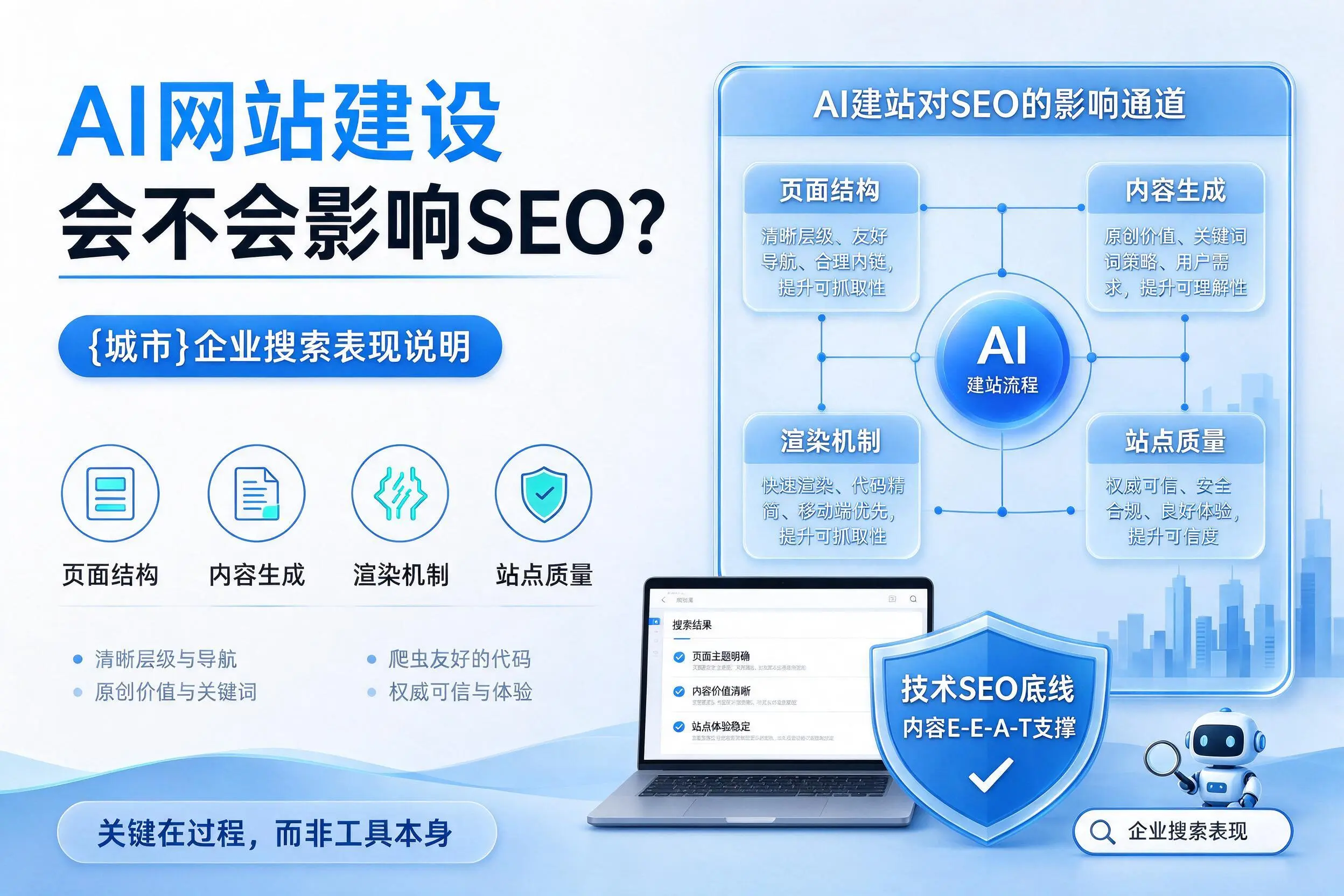AI网站建设会不会影响SEO?泉州企业搜索表现说明