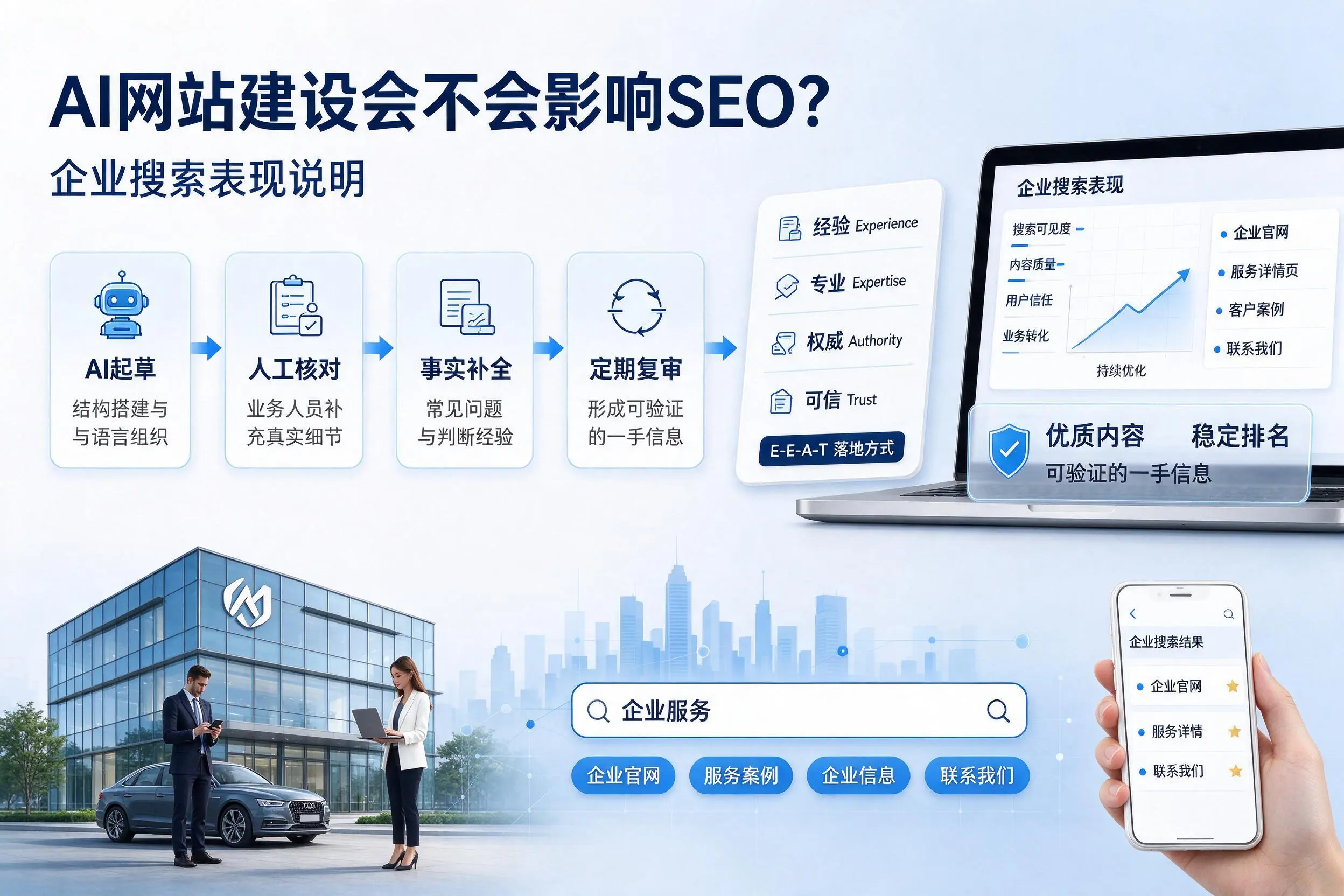 AI网站建设会不会影响SEO?泉州企业搜索表现说明