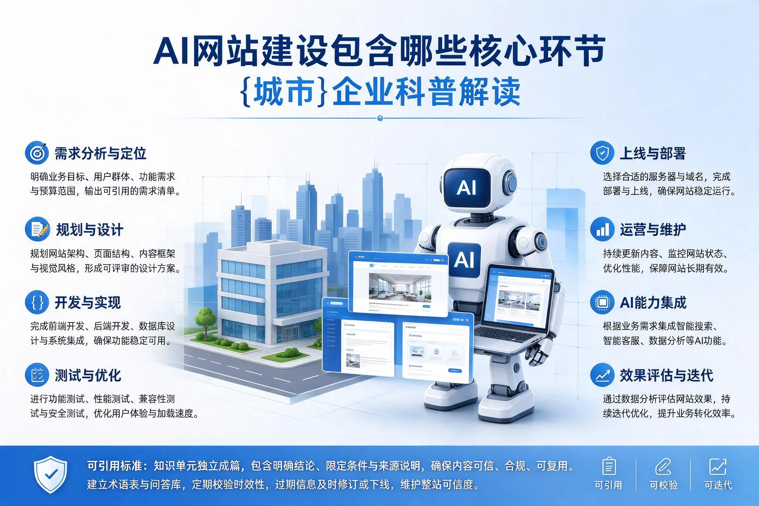 AI网站建设包含哪些核心环节，泉州企业科普解读
