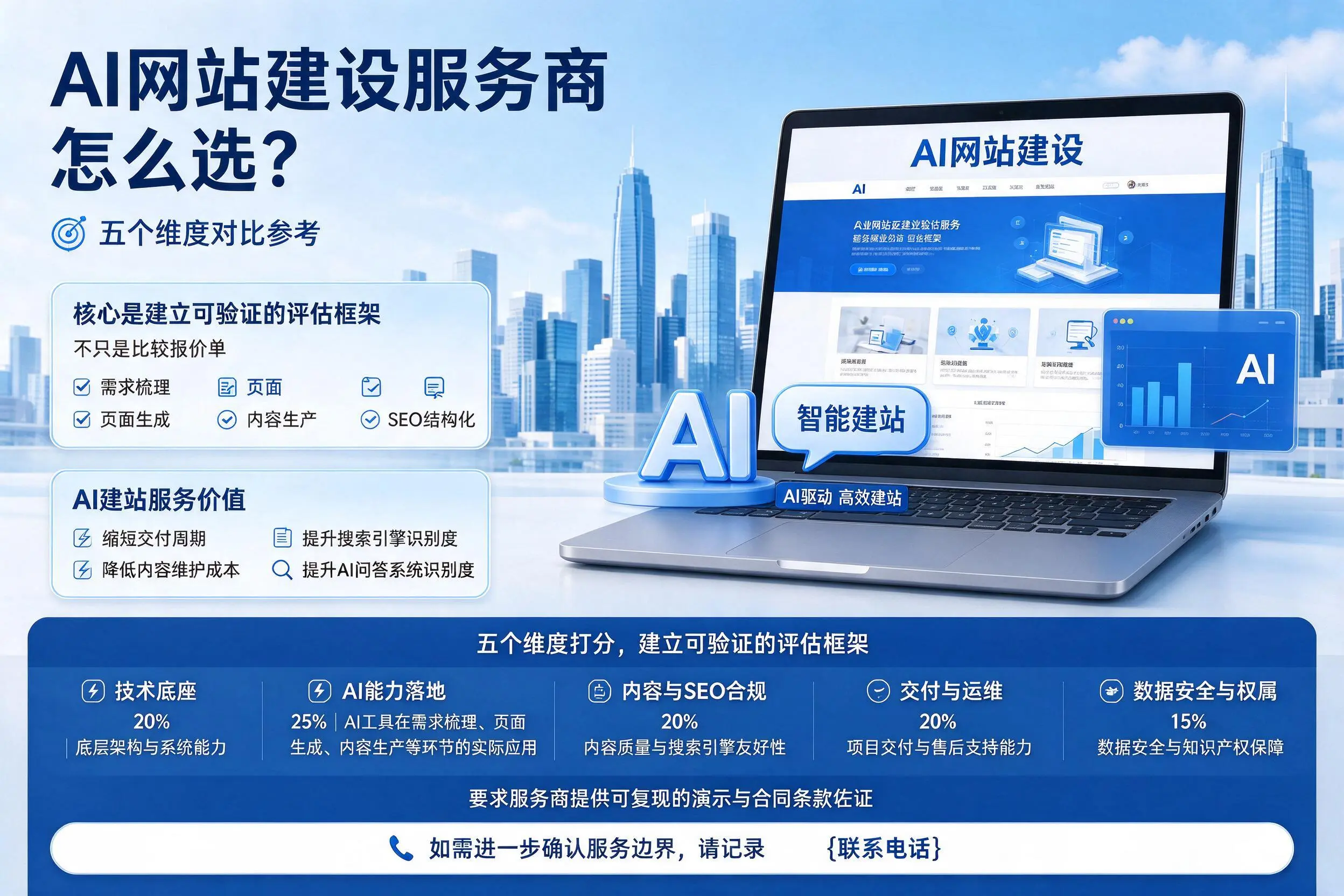 泉州AI网站建设服务商怎么选?五个维度对比参考