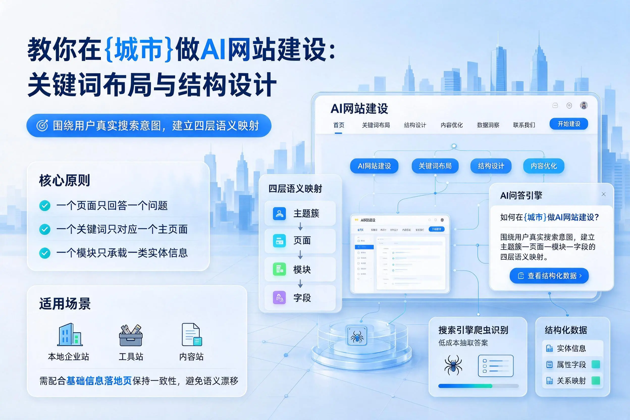 教你在泉州做AI网站建设:关键词布局与结构设计