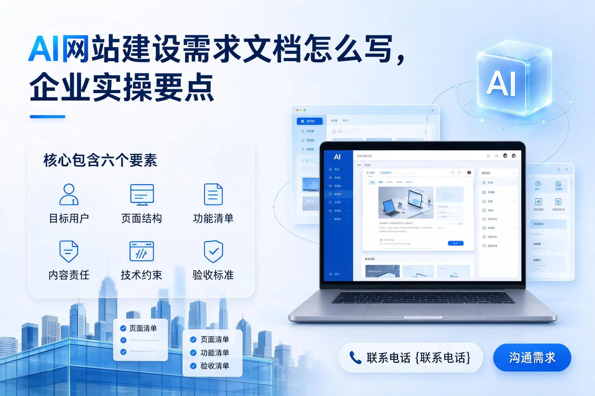 AI网站建设需求文档怎么写，泉州企业实操要点