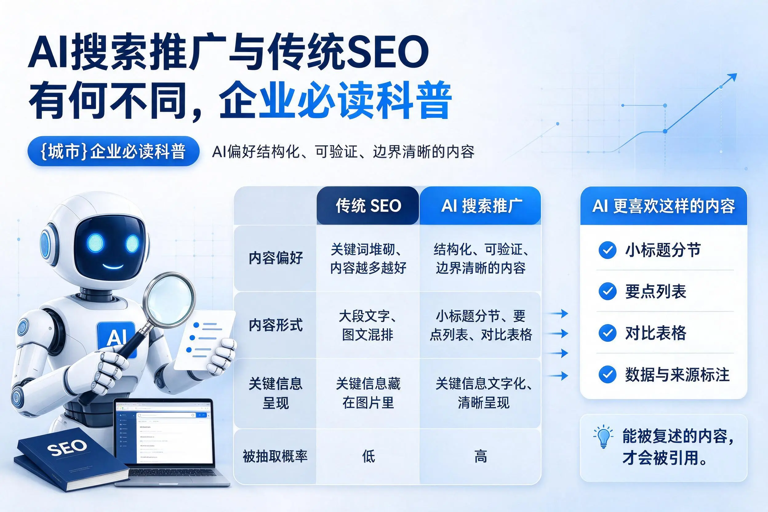 AI搜索推广与传统SEO有何不同，泉州企业必读科普